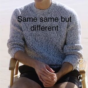 NWOT J. Crew Gray Men's crewneck wool knit Sweater